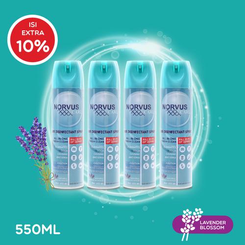 Foto Produk NORVUS Disinfektan Spray & Pengharum Ruangan 4x 550ml - Lavender Blsom dari Norvus Indonesia