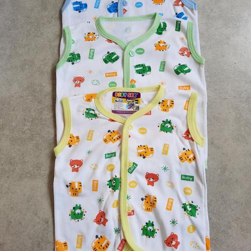Gambar 3 pcs baju bayi 3 bulan ke atas - Lengan Buntung dari Hayfa Online Shop Kab. Bogor Tokopedia