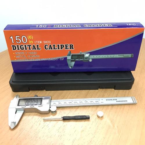 Foto Produk Vernier Caliper Sketmat Jangka Sorong Digital Sigmat Stainless 150 mm dari RWshopss
