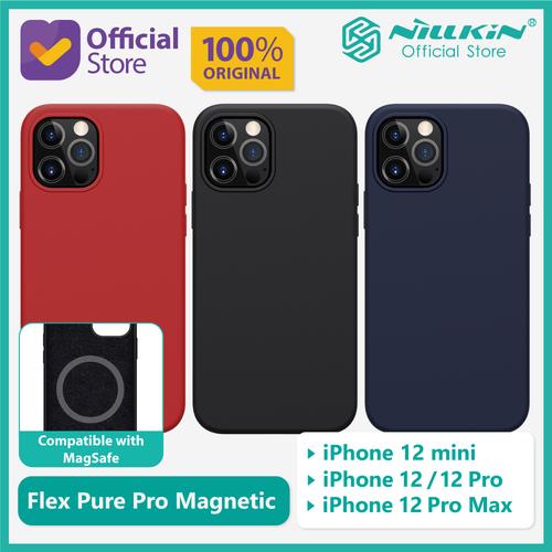 Foto Produk Case iPhone 12/Pro/mini/Pro Max Nillkin Flex Pure Pro Magnetic Magsafe - Red, 12 atau 12 Pro dari Nillkin Official
