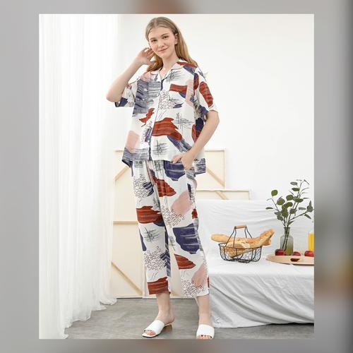 Foto Produk Alice Set in Autumn - Sleepwear / Piyama Baju Tidur Rayon by RAHA dari Raha Sleepwear