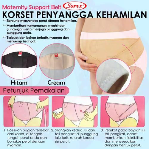 Foto Produk Korset Penyangga Perut Ibu Hamil Korset Hamil Sorex 4427 - Hitam dari HL WATCH