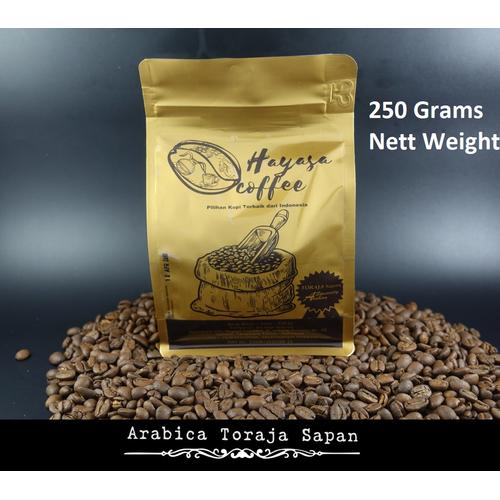 Foto Produk Kopi Toraja Sapan Celebes Arabika 250gr - Biji dari Hayasa Coffee