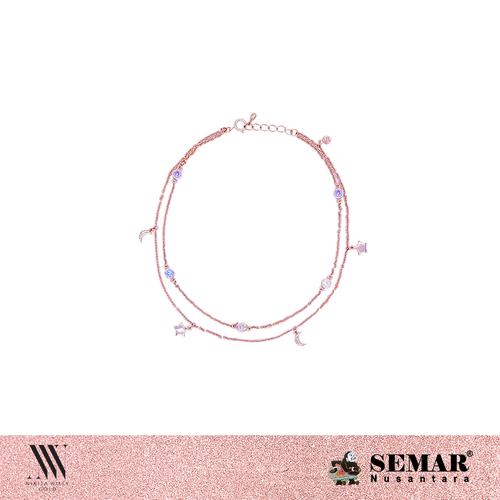 Foto Produk Nikita Willy Gold Positano Moonstar - Anklet dari Semar Nusantara