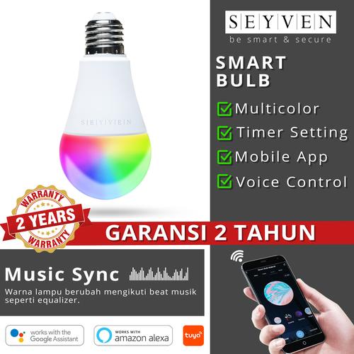Foto Produk SEYVEN SMART LED BULB WIFI RGB SMART HOME BOHLAM PINTAR TUYA dari SEYVEN