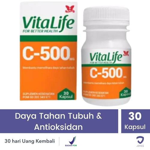 Foto Produk VITALIFE C 500MG - DAYA TAHAN TUBUH - 30 KAPSUL dari Jovee