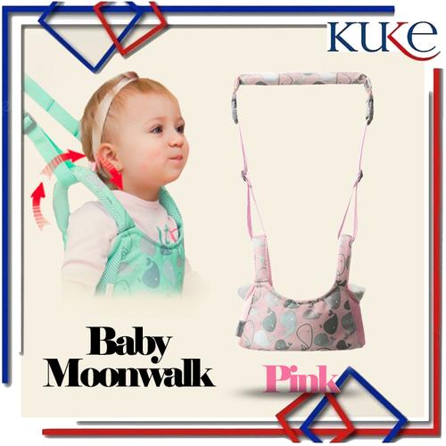 Foto Produk Baby Moonwalk / Walking Assistant Belt / Alat Bantu Belajar Jalan Bayi - Merah Muda dari KUKE