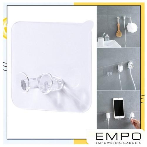 Foto Produk Gantungan Kabel Dinding Transparan | Penyangga Kabel Colokan dari EMPO
