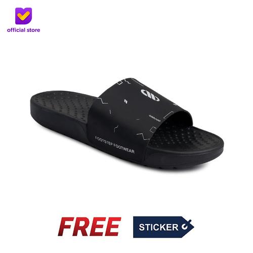 Foto Produk Sandal Pria Slide Footstep Footwear - Audi Black - 41 dari Footstep Footwear