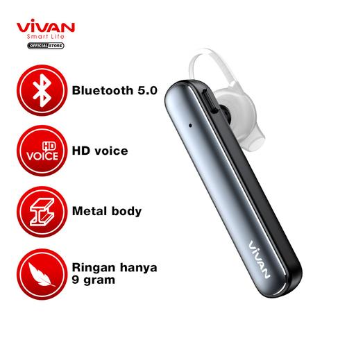 Foto Produk Headset Earphone Bluetooth 5.0 VIVAN HD Voice Garansi 1 Tahun CHAT 100 dari VIVAN OFFICIAL SHOP
