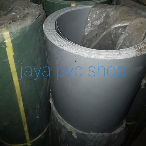 Jual plat plastik pvc penutup pagar polos 1,2 tebal Hijau Kota