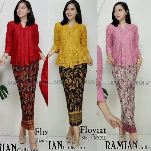Foto Produk Stelan Kebaya Brukat Modern Floy Lima Pilihan Warnanya dari Aneka Butik Fashion