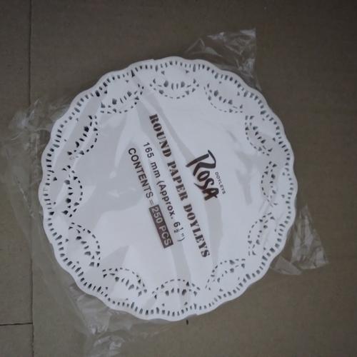 Foto Produk kertas doly paper bulat/kertas alas kue/size 16 cm/isi 250 pcs dari sari plastik ll