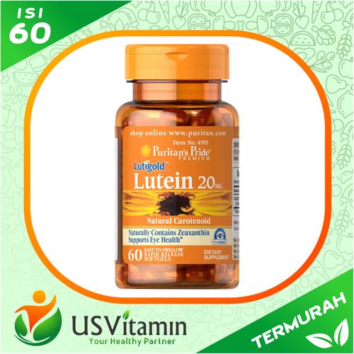 Foto Produk Puritan Pride Lutein 20 mg 60 Caps - Original & Termurah dari usvitaminshop