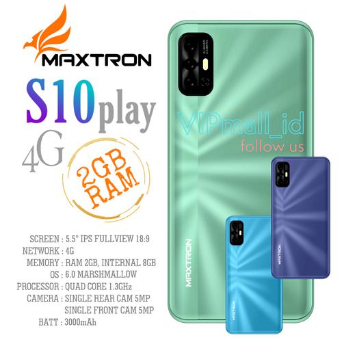 Jual Maxtron S10 Play 4g Ram 2gb Hp Maxtron S10 Play Hp Android Murah Black Jakarta Barat Vipmall Id Tokopedia