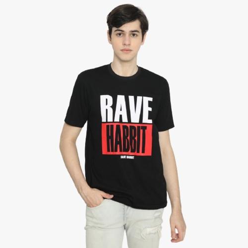 Foto Produk Rave Habbit Zayyan Kaos Pria - Black - S dari Rave Habbit Official