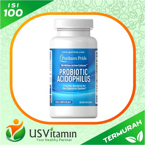 Foto Produk Puritan Pride Probiotic Acidophilus 100 Caps - Original & Termurah dari usvitaminshop