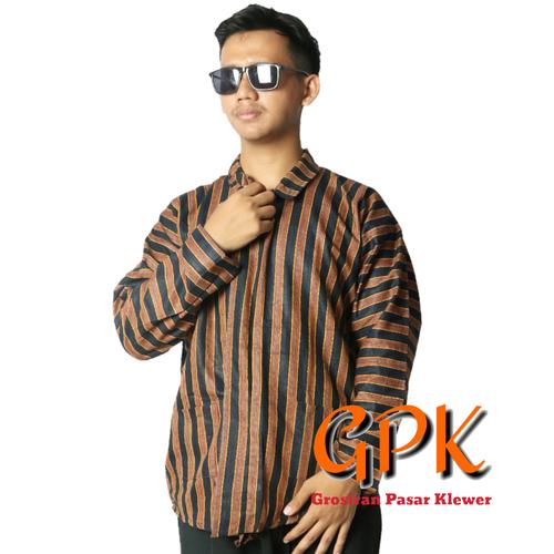 Foto Produk Baju Lurik / Surjan / Jawa / Wayang 02 - Size XL dari Grosir Pasar Klewer Solo