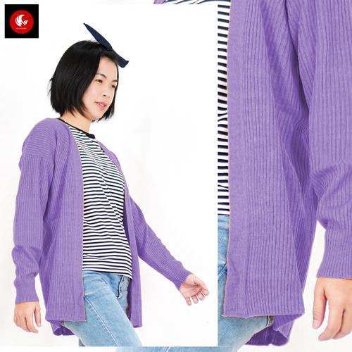 Foto Produk Okechuku CARDIGAN BERSKA Cardigan Wanita Outer Wanita Kardigan Rajut - Lilac dari Okechuku