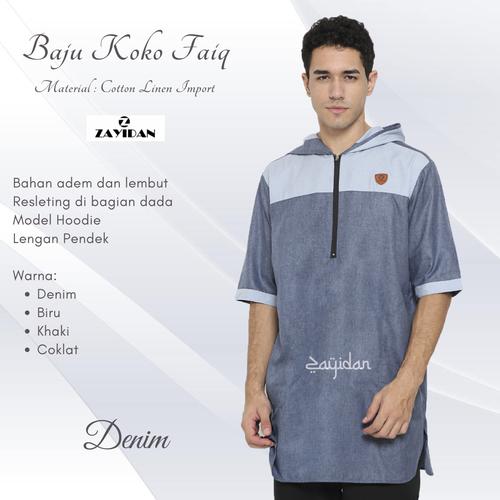 Promo Baju Koko Modern - Baju Koko Kurta Zayidan Faiq Hoodie - Biru, M -  Kab. Tangerang - Gerai Barokah Shop | Tokopedia