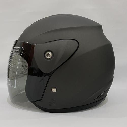 Foto Produk Helm Half Face Nuvo Evo SNI Dewasa Polos Grey Metalic Steel - 010 dari CRX Helmet