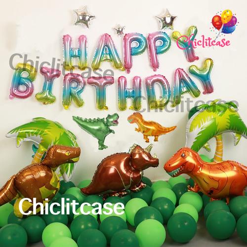 Foto Produk Set paket balon dinosaurus t rex birthday dekorasi pesta ulang tahun dari chic lit case