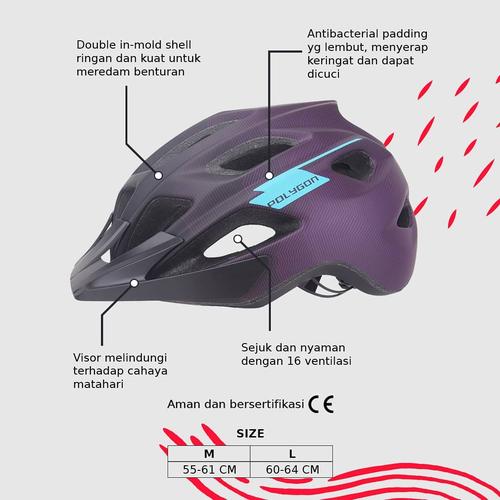 Jual Polygon Moxie Helm Sepeda MTB Seli 
