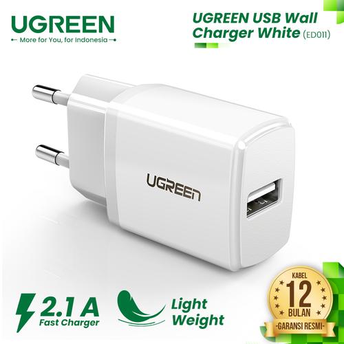 Foto Produk UGREEN USB Wall Charger 5V/2.1A - ED011 - White dari UGREEN Authorized Store