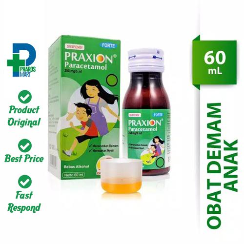 Gambar Praxion Sirup Forte 250 mg/ 5 mL 60 mL dari Pharos Official Store Kab. Tangerang Tokopedia