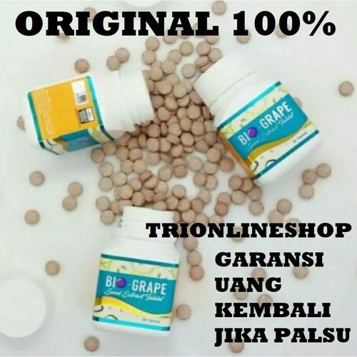 Foto Produk Bio Grape Seed Anti Oksidan Asli Original 100% Obat Diabetes 90 Kapsul dari TRIONLINESHOP