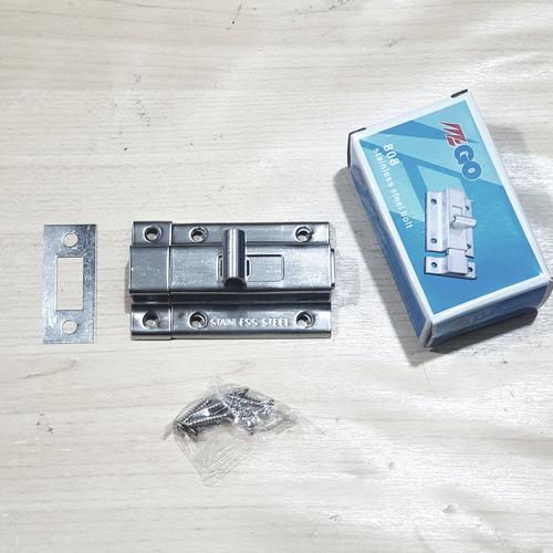 Foto Produk Slot Pintu Kotak 5 CM / Grendel Stainless Steel dari Best Corner