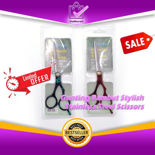 Foto Produk SKU-0288 Gunting Rambut Stylish Stainless Steel Scissors dari Demurah Dot Com