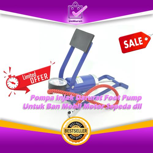 Foto Produk 0304 Pompa Injak Darurat Foot Pump Untuk Ban Mobil Motor Sepeda dll dari Demurah Dot Com