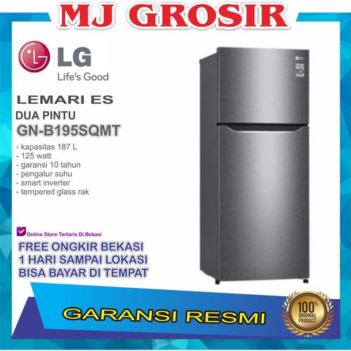 Jual Kulkas Lg Gn B 195 Sqmt Lemari Es 2 Tu Gnb 195sqmt 187 L Inverter Kota Bekasi Mj Grosir Elektronik 