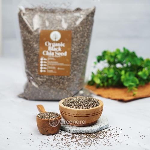 Foto Produk Organic Black Chia Seed 1Kg / Chiaseed Hitam Organik dari Greenara