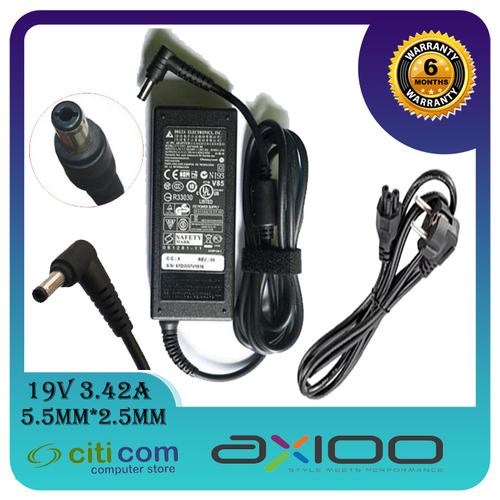 Gambar Adaptor charger axioo delta 19v-3.42A for type MNC MLC NVE Original dari hm2citicom Jakarta Pusat Tokopedia