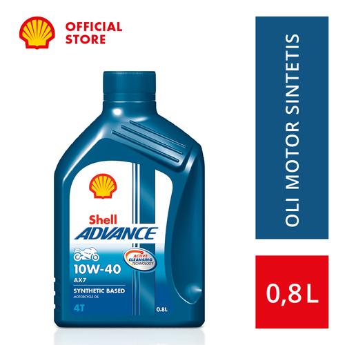 Foto Produk Oli Motor Shell Advance AX7 10W-40 (0.8L) dari SHELL Indonesia