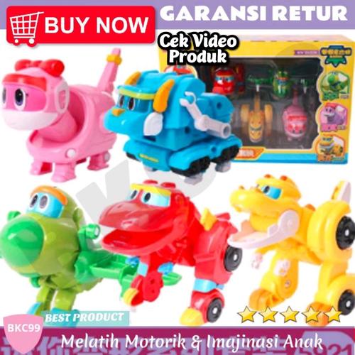 Gambar A65 Mainan Anak Laki Laki Robot Robotan Dino Dinosaurus Transform Mura dari BKC99 undefined Tokopedia