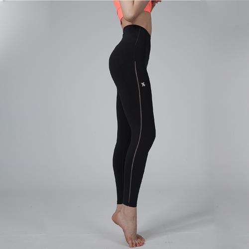Secret Mesh Line Leggings in Noir 