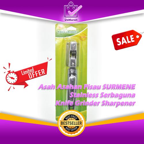 Foto Produk Asah Asahan Pisau SURMENE Stainless Serbaguna Knife Grinder Sharpener dari Demurah Dot Com