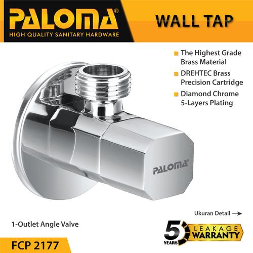 Foto Produk PALOMA FCP 2177 Keran Stop Toilet WC Jet Shower Valve Tembok Kran Air dari PALOMA HARDWARE