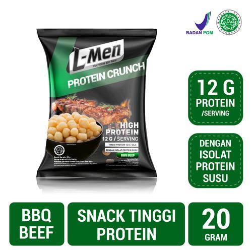 Foto Produk L-Men Protein Crunch BBQ Beef (20gr) dari NutriMart