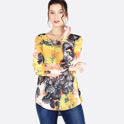 Foto Produk BODYTALK-KEMEJA LENGAN PANJANG ELLERY BLOUSE (24220T8YG) - Kuning, XL dari Bodytalk
