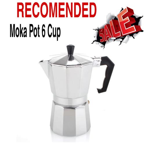 6 Cup Mokapot Coffee Espresso Maker 