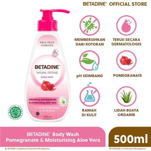 Foto Produk BETADINE Body Wash Pomegranate Bottle 500 mL dari Betadine Official Store