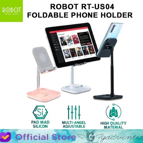 Foto Produk Robot RT-US04 Table Phone Holder Stand Aluminium Alloy Universal dari GADVENTIA Official Store