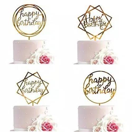 Gambar Topper kue / topper happy birthday / hiasan kue - No.3 dari Shopnitz Jakarta Barat Tokopedia
