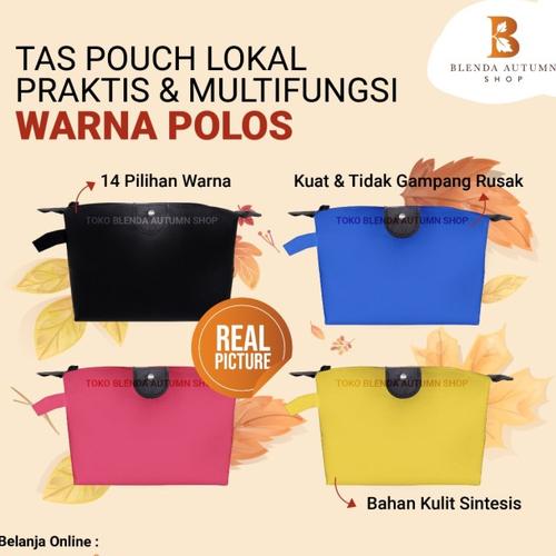 Foto Produk SALEEE MURAH Tas Pouch kosmetik polos Colorfull dari Blenda Autumn Shop