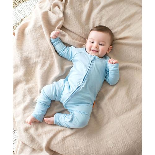 Foto Produk Takoyakids Essentials Azuki Zipper Sleepsuits Cloud Blue - 18-24m dari Kottonville