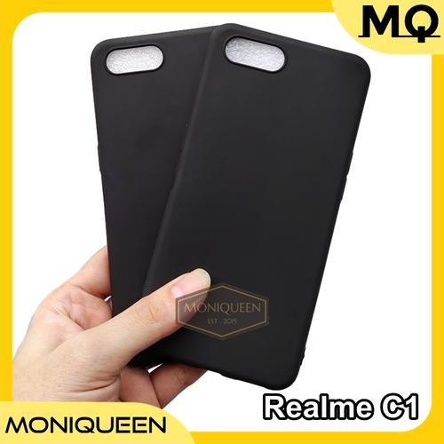 Foto Produk Oppo RealMe C1 SLIM BLACK MATTE CASE / Slim blackmatte softcase casing dari MoniQueenShop